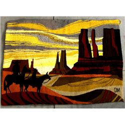 Southwestern Cowboy Silhouette Rug