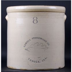Lowell Stoneware Co. 8 Gallon Crock