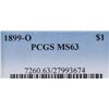 Image 5 : 1899 O Morgan Silver Dollar PCGS MS63 This coins w