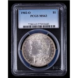 1902 O Morgan Silver Dollar PCGS MS63 This coins w