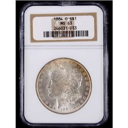 1884 O Morgan Silver Dollar NGC MS63 This coins wa