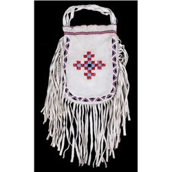 Northern Plains Indian Tanned Beaded Bag This piec