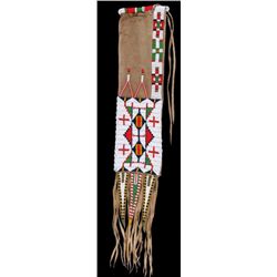 Northern Plains Beaded Tobacco Pipe Bag circa-1930