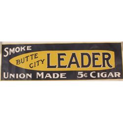 Butte City Leader Cigar Advertising