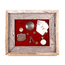 Shadow Box Display of Old West Items