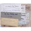 Image 14 : 1800's Montana Territory Check Collection The lot