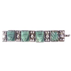 Silver Jade Bracelet