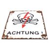 Image 2 : Achtung! Porcelain German Sign