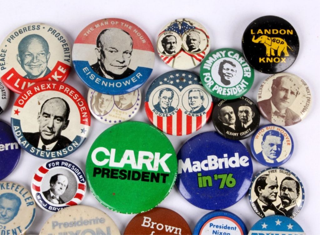 political-button-collection