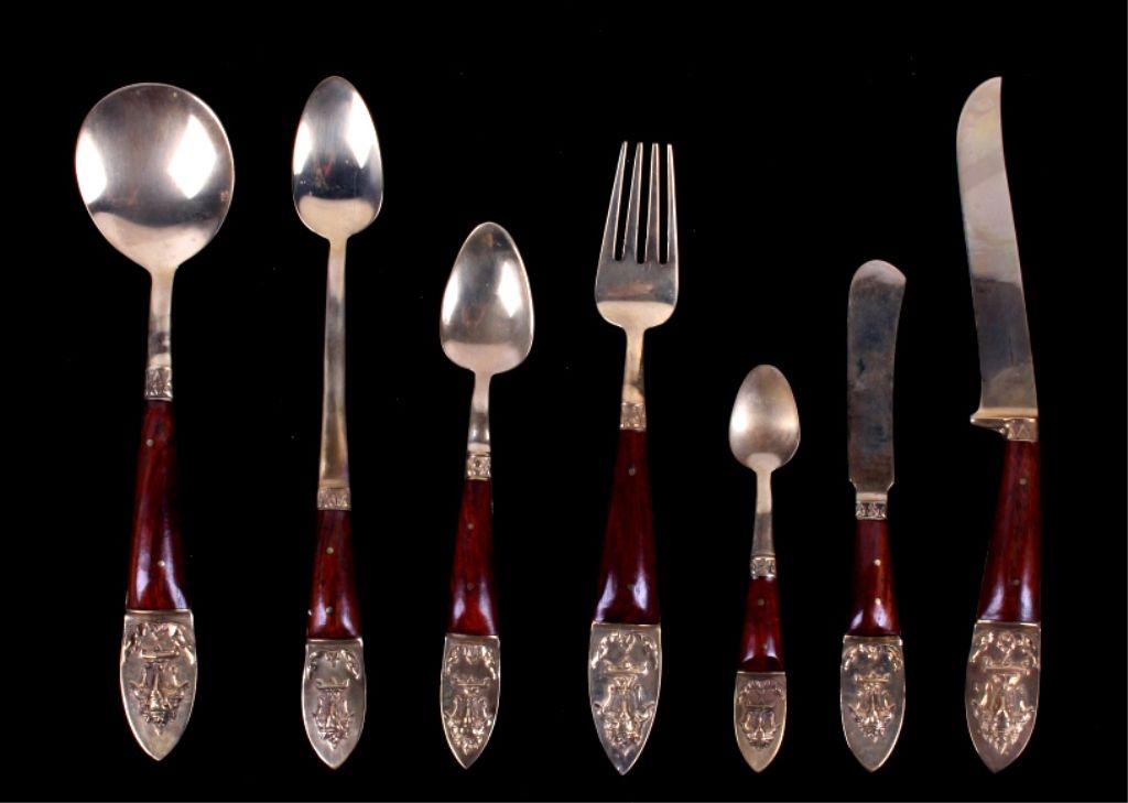 Vintage Crown Jewelry Company Bronze Flatware This