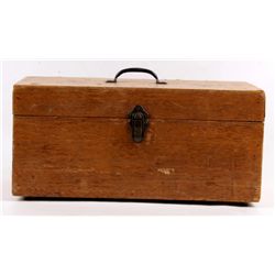 Vintage Handmade Tackle Box This tackle box is a c