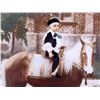 Image 2 : Antique Hand Colored Photograph of Boy on a Horse
