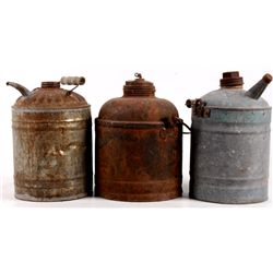 Antique Rail Road Oil Cans (3) This lot includes t