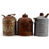 Image 1 : Antique Rail Road Oil Cans (3) This lot includes t