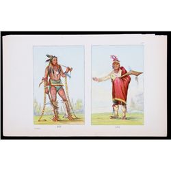 1876 Native American Illustration by George Catlin