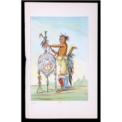 1876 Native American Illustration by George Catlin