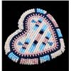 Image 1 : Northern Plains Beaded Heart Pin This is a mid-cen