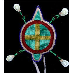 Montana Sioux Turtle Amulet The piece is hand made
