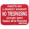 Image 4 : Flying D Ranch No Trespassing Porcelain Sign The s