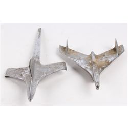 1951 Packard & 1955 Chevy Belair Hood Ornaments Th