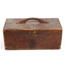 Vintage Wood Tackle Box & Pflueger Reels The reels