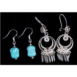 Navajo Earrings (2 sets) The earrings features a s
