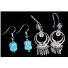 Image 1 : Navajo Earrings (2 sets) The earrings features a s