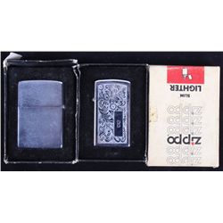 1950-1960's Zippo Lighters (set of 2) The lot feat