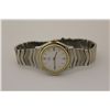 Image 1 : ONE LADIES STAINLESS STEEL AND 18KT YELLOW GOLD EBEL CLASSIC WAVE WRIST WATCH. THE WATCH HAS A