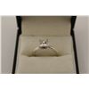 Image 1 : ONE LADIES 14KT WHITE GOLD DIAMOND SET ENGAGEMENT OR DRESS RING. MADE IN A CLASSIC SOLITAIRE