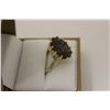 Image 2 : ONE LADIES 14KT YELLOW GOLD NATURAL SMOKEY QUARTZ DRESS RING. SET WITH 1 ROUND MIXED CUT NATURAL