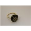 Image 3 : ONE LADIES 14KT YELLOW GOLD NATURAL SMOKEY QUARTZ DRESS RING. SET WITH 1 ROUND MIXED CUT NATURAL