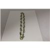 Image 2 : ONE STERLING SILVER AND NATURAL PERIDOT NECKLACE. THE NECKLACE IS MADE IN A CHANEL INSPIRED  DESIGN