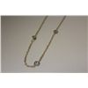 Image 2 : ONE 10KT YELLOW GOLD AND COLOURLESS CUBIC ZIRCONIA CHOKER LENGTH NECKLACE. THE NECKLACE IS MARKED