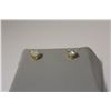 Image 2 : ONE PAIR OF 14KT YELLOW GOLD DIAMOND SOLITAIRE DESIGN EARSTUDS. COMBINED WEIGHT OF BOTH STUDS IS