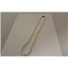 Image 1 : ONE STRAND OF ROUND WHITE JAPANESE AKOYA CULTURED PEARLS. THE STRAND CONSISTS OF 79 PEARLS RANGING