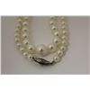 Image 2 : ONE STRAND OF ROUND WHITE JAPANESE AKOYA CULTURED PEARLS. THE STRAND CONSISTS OF 79 PEARLS RANGING