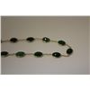 Image 2 : ONE 14KT YELLOW GOLD NATURAL EMERALD BRACELET. BEZEL SET WITH 13 MIXED CUT NATURAL EMERALDS 4.5