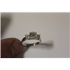 Image 3 : ONE LADIES 14KT WHITE GOLD TRINITY DESIGN DIAMOND SET ENGAGEMENT RING OR DRESS RING. THE TOTAL