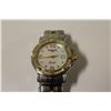 Image 2 : ONE LADIES STAINLESS STEEL AND 18KT YELLOW GOLD RAYMOND WEIL PARSIFAL WATCH. THE WATCH HAS A DATE