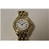 Image 2 : ONE LADIES 14KT YELLOW GOLD DIAMOND SET MOVADO WRIST WATCH. THE WATCH HAS A SAPPHIRE CRYSTAL  AND