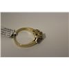 Image 2 : ONE LADIES 14KT YELLOW GOLD DIAMONDS AND NATURAL TANZANITE DRESS RING. SET WITH 1 ROUND BRILLIANT