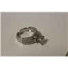 Image 8 : ONE LADIES 14KT WHITE GOLD DIAMOND SET ENGAGEMENT RING AND WEDDING BAND SET. CONSISTING OF ON