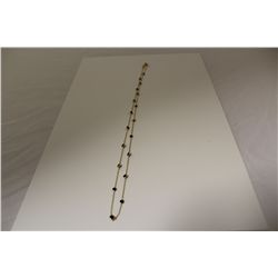 ONE 14KT YELLOW GOLD BLACK DIAMOND CHOKER LENGTH NECKLACE. BEZEL SET WITH 18 ROUND BRILLANT CUT