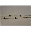 Image 3 : ONE 14KT YELLOW GOLD BLACK DIAMOND CHOKER LENGTH NECKLACE. BEZEL SET WITH 18 ROUND BRILLANT CUT