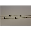 Image 3 : ONE 14KT YELLOW GOLD BLACK DIAMOND CHOKER LENGTH NECKLACE. BEZEL SET WITH 18 ROUND BRILLANT CUT