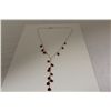 Image 1 : ONE 10KT YELLOW GOLD CASCADING RUBY BRIOLETTE NECKLACE. CHOKER LENGTH, 40CM. HOUSING 15 PEAR SHAPED