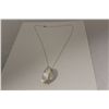 Image 1 : ONE 14KT YELLOW GOLD NATURAL ROCK CRYSTAL (QUARTZ) PENDANT. BEZEL SET WITH 1 OVAL MIXED CUT NATURAL