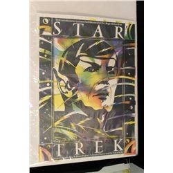 STAR TREK, EAST GERMAN ONE SHEET, LINEN-BACKED, W/ ADDED GLITTER