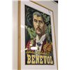 Image 1 : PROFESSOR BENEVOL, MAGICIAN, LINEN-BACKED & FRAMED, CA. 1920, COMPARE AT OVER $500+